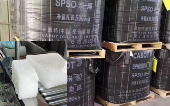 EPDM-materiell importert fra USA for produksjon av rørdiffusormembran